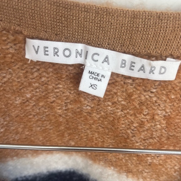 Veronica Beard Emilia Striped V-Neck Sweater - Picture 7 of 11